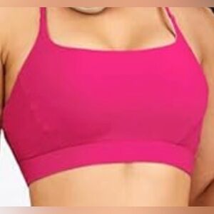 Running Girl NEW Teenage Sports Bra Y-Back Removable Molded Cups Size S Pink